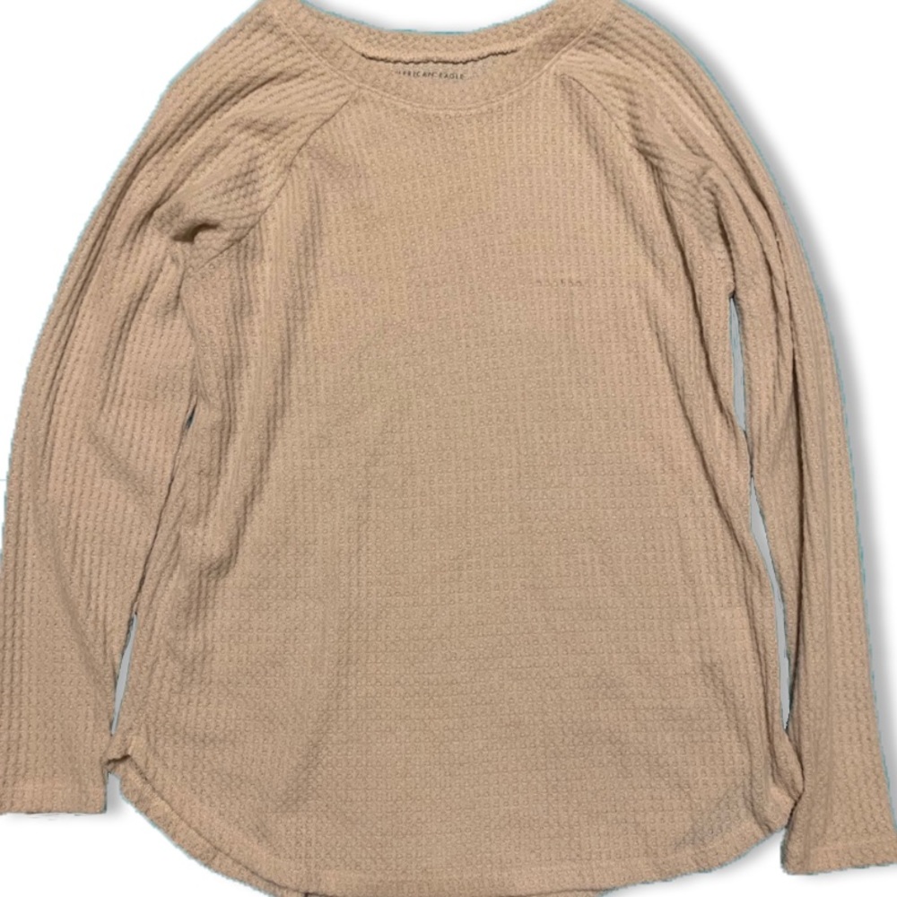 Waffle Print American Eagle Soft & Sexy Sweater